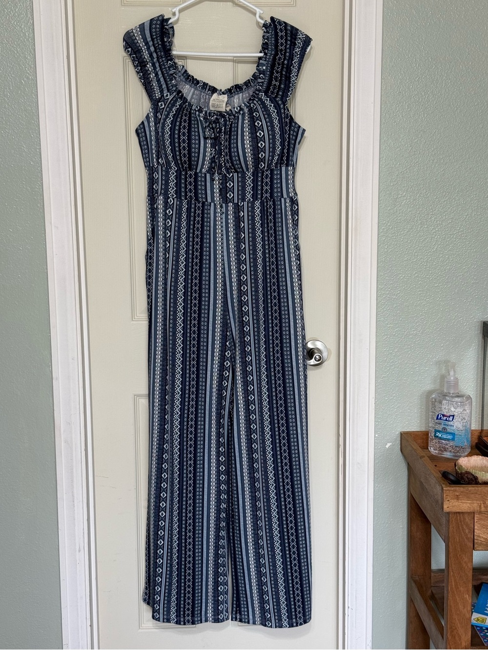 Derek Heart Boho Blue Women’s Medium Romper